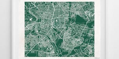 מפה של מדריד אמנות רחוב