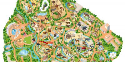 מפת גן החיות של מדריד