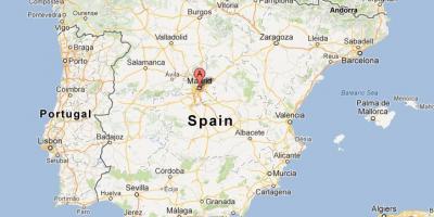 המפה של ספרד מראה מדריד