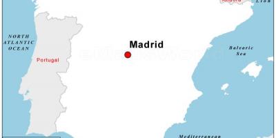 מפה של בירת ספרד.