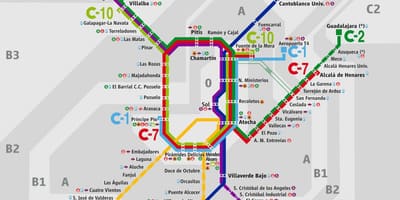 מפה של מדריד אטוצ ' ה, תחנת הרכבת