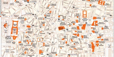 רחוב המפה של ספרד מדריד