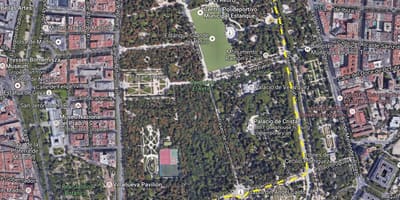Retiro park מדריד הצג מפה