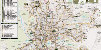 מפה של מדריד לילה אוטובוס 